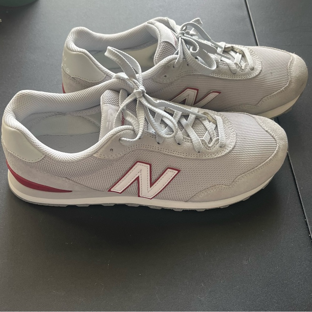 New Balance Gray and Red Sneakers Size US 10.5 in a Good Condition